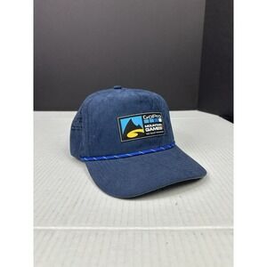 GoPro Mountain Games Hat Cap Vail Adult Rope Blue Strap Back Camp Hike RVing